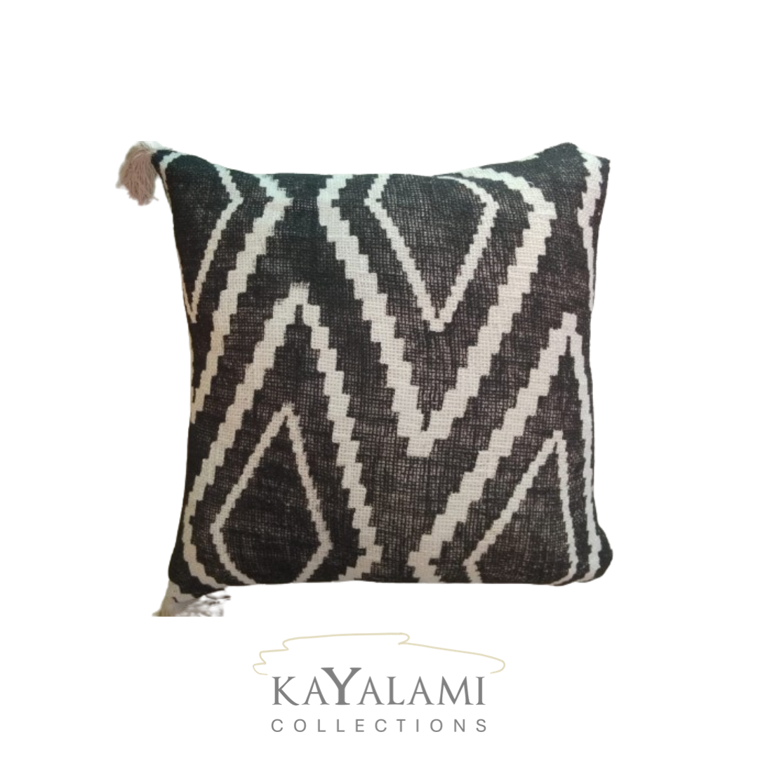 COVER CUSHION RHOMUS BL