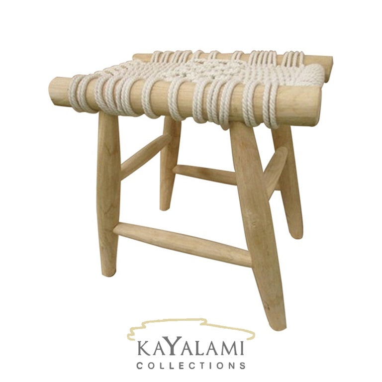 MACRAME JALI TRIO STOOL