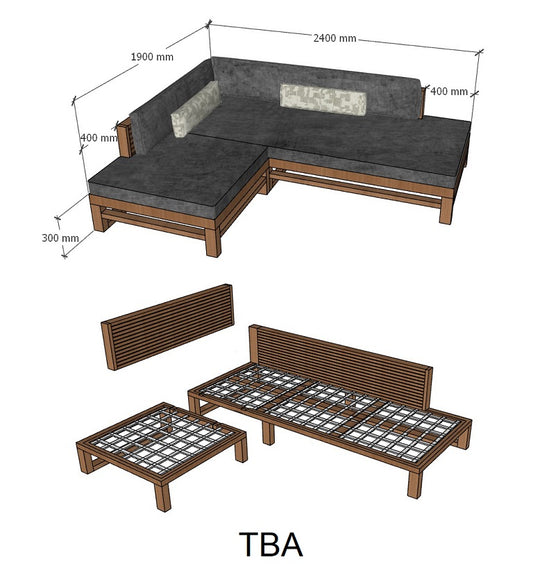 KAMICU L-SHAPE DAY BED