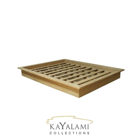 OASIS BED SK QUEEN WBH NAT