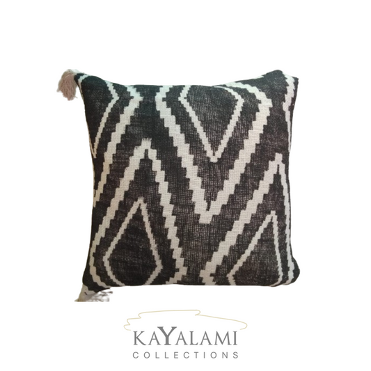 COVER CUSHION RHOMUS BL