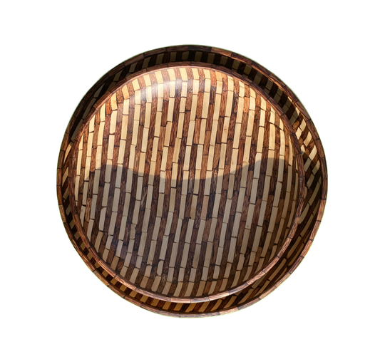 CYCLED BAMBOO RND BOWL L