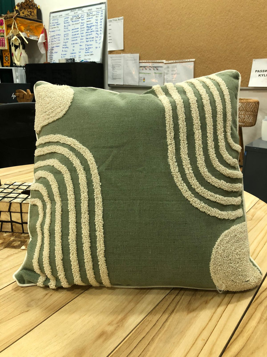 CUSHION COVER HALF MIX GR CUSHION 45